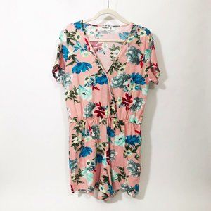 NWOT  Pink Floral Romper US XL